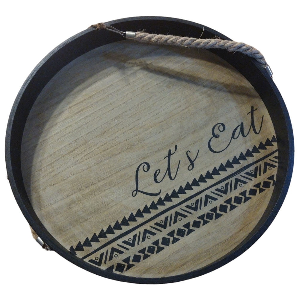 "Let's Eat" Serving Tray